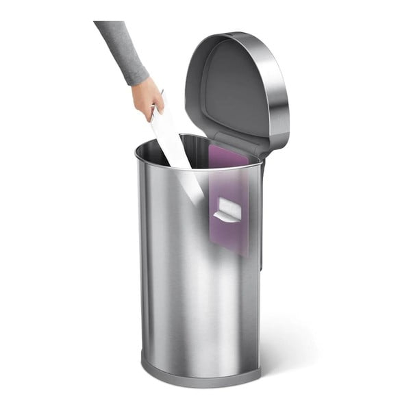 Portarifiuti touchless in acciaio inox da 45 l - simplehuman-image-4