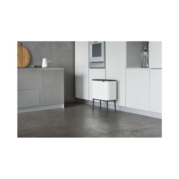 Cestino per la spazzatura in acciaio bianco touch 36 l Bo Touch Bin – Brabantia-image-1