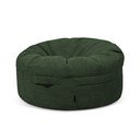 Puof a sacco verde con rivestimento in velluto a coste Roll 105 – SLOWDOWN