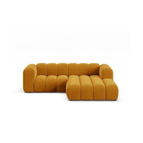Divano angolare giallo ad angolo destro Lupine - Micadoni Home