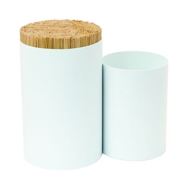 Knife&Spoon blocco in bambù bianco per coltelli e utensili da cucina Knife & Spoon - Wireworks-image-1