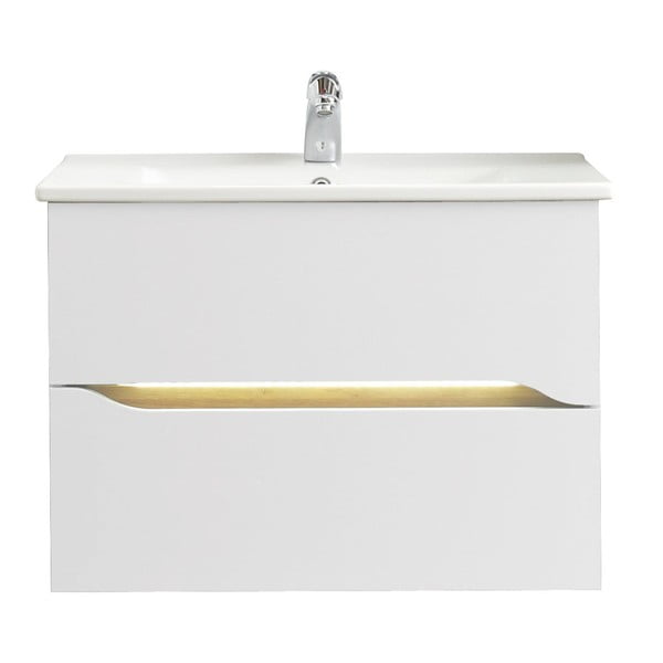 Mobile basso sospeso bianco senza lavello 72x51 cm Set 857 - Pelipal