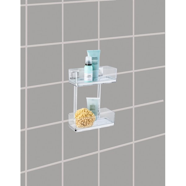 Scaffale autoportante a due livelli Vacuum-Loc, 14 x 25,5 cm Quadro - Wenko-image-1