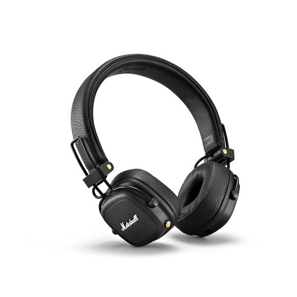 Černá bezdrátová sluchátka Marshall Major III