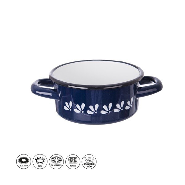 Pentola in smalto blu , 0,6 l - Orion-image-3