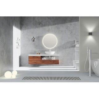Specchio a parete con illuminazione ø 60 cm Luna - Mirrors and More