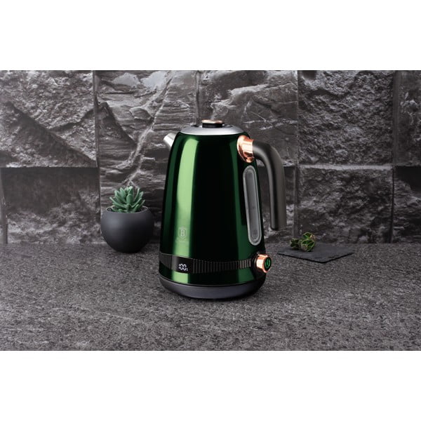Bollitore verde 1,7 l Emerald Collection - BerlingerHaus-image-1