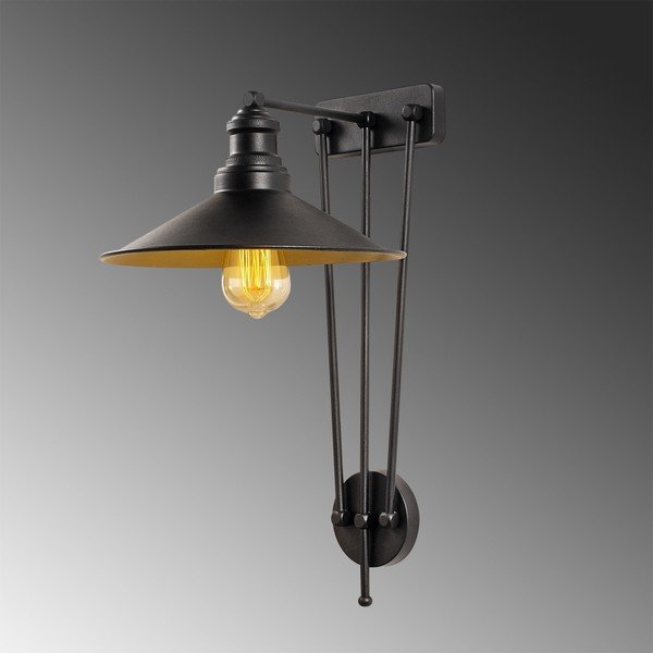 Lampada da parete in metallo nero Opviq luci Roso - Opviq lights-image-1