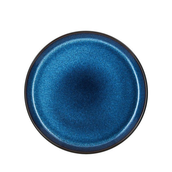 Piatto da dolce nero/blu in gres ø 21 cm Gastro Dark Blue/Black – Bitz