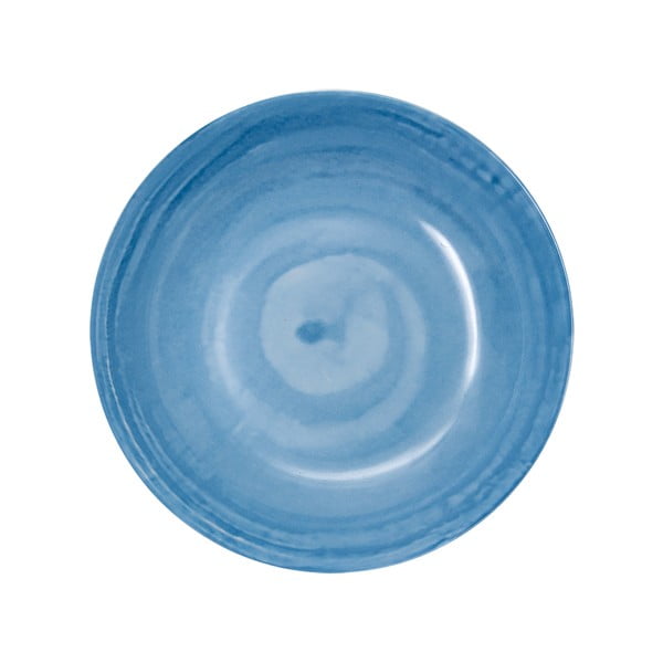 Set di 6 piatti fondi in porcellana azzurro ø 21 cm Tangeri blue - Villa Altachiara