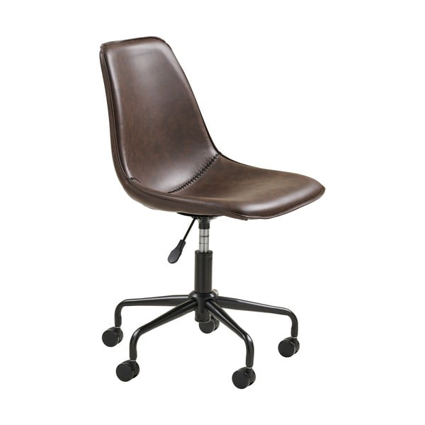 Sedia da ufficio marrone scuro Monaco – House Nordic-image-3