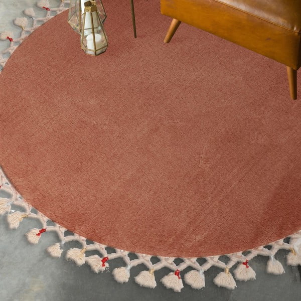 Tappetino per il bagno marrone ø 80 cm Tuft – Foutastic-image-1