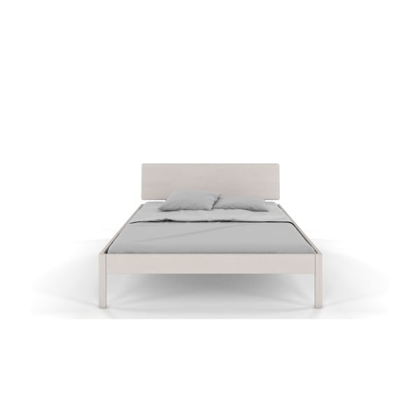 Letto matrimoniale in pino bianco 140x200 cm Ammer - Skandica-image-2