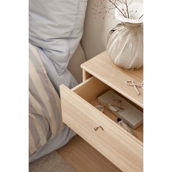 Comodino sospeso con mensole in rovere Mistral - Hammel Furniture-image-4