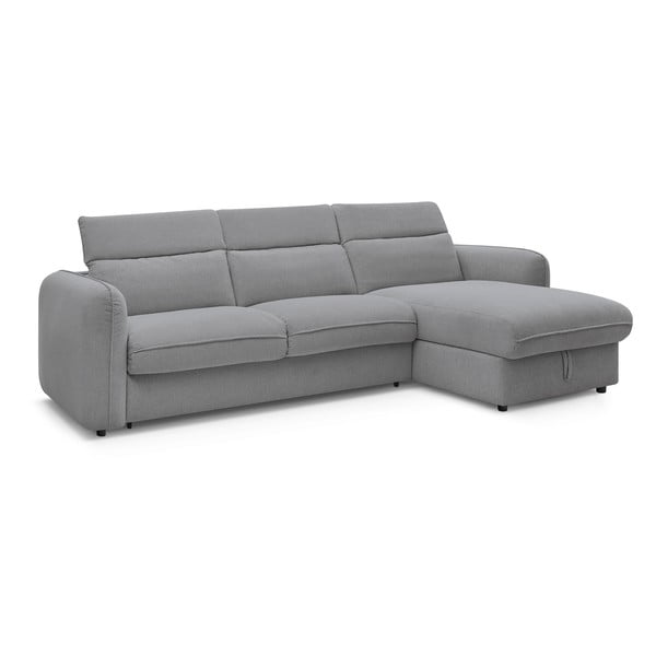 Divano angolare in grigio chiaro allungabile (con composizione variabile) Achille – Bobochic Paris-image-4