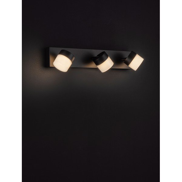 Lampada da parete LED nera opaca in alluminio Teko – Nova Luce-image-3