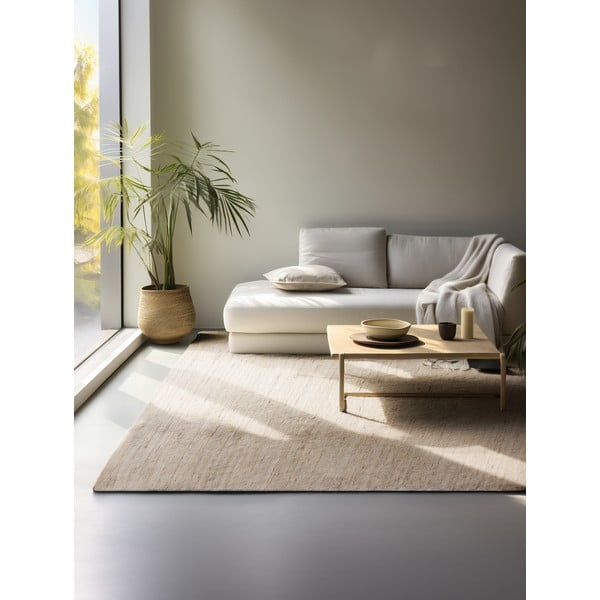 Tappeto beige in misto iuta tessuto a mano 60x90 cm Handloom – Hanse Home-image-1