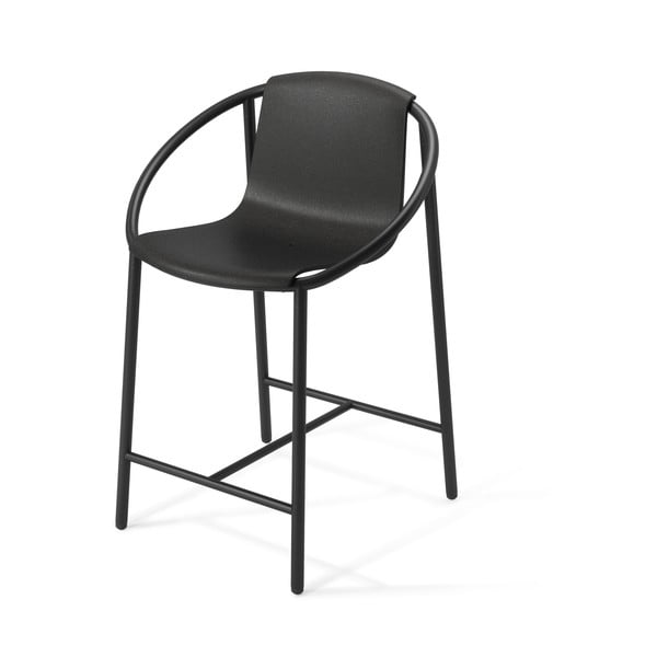 Sgabello da bar in plastica nera 90 cm Ringo - Umbra-image-2