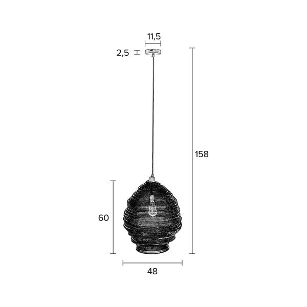 Lampada a sospensione di colore oro , ø 48 cm Lena - White Label-image-3
