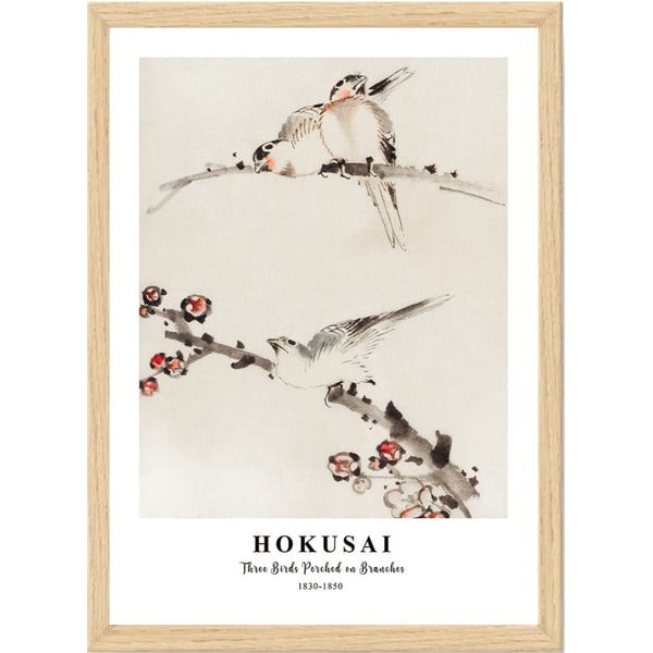 Poster in cornice 35x45 cm Hokusai - Wallity