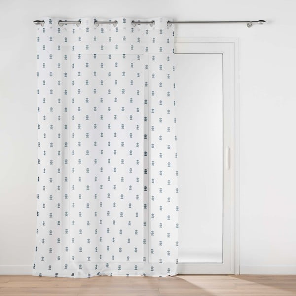 Tenda in voile bianco e blu 140x240 cm Geokid - douceur d'intérieur