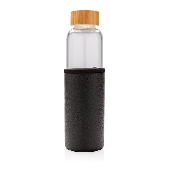 Bottiglia di vetro con manico nero , 0,55 l - XD Collection