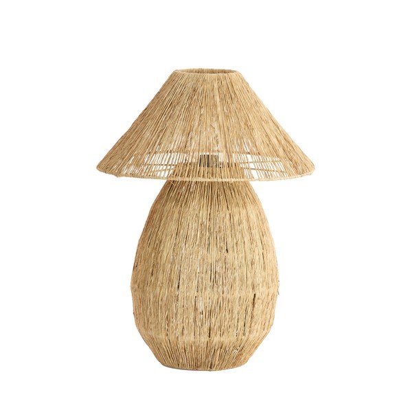 Lampada da tavolo di colore naturale con paralume in iuta (altezza totale 55 cm) Maruva – Light & Living