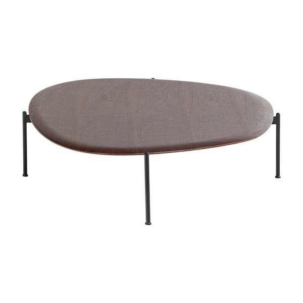 Tavolino da salotto colore naturale scuro 97x121 cm Kota – WOOOD-image-4