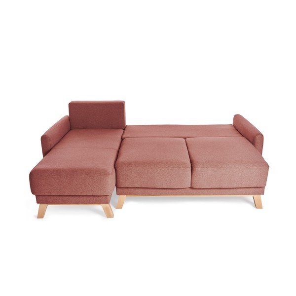 Divano letto variabile rosa ad angolo Pop - Bonami Selection-image-3