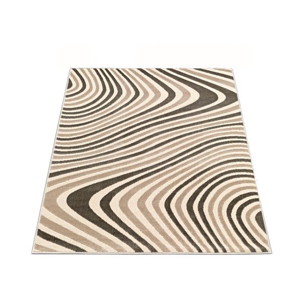 Koberec Webtappeti Reflex Brown Stripes, 80 x 150 cm