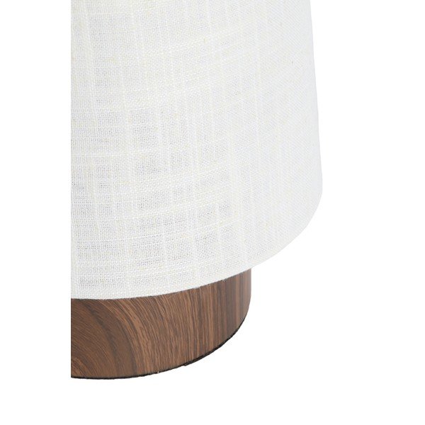 Lampada da tavolo color crema in metallo con paralume in tessuto (altezza totale 42 cm) Howie – Light & Living-image-2