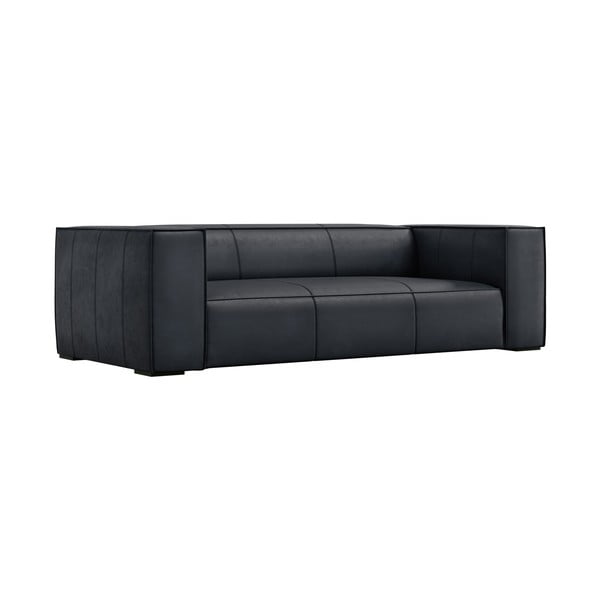 Divano in pelle blu scuro 227 cm Madame - Windsor & Co Sofas-image-1