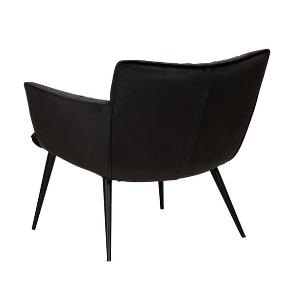 Poltrona in velluto nero Join - DAN-FORM Denmark-image-3