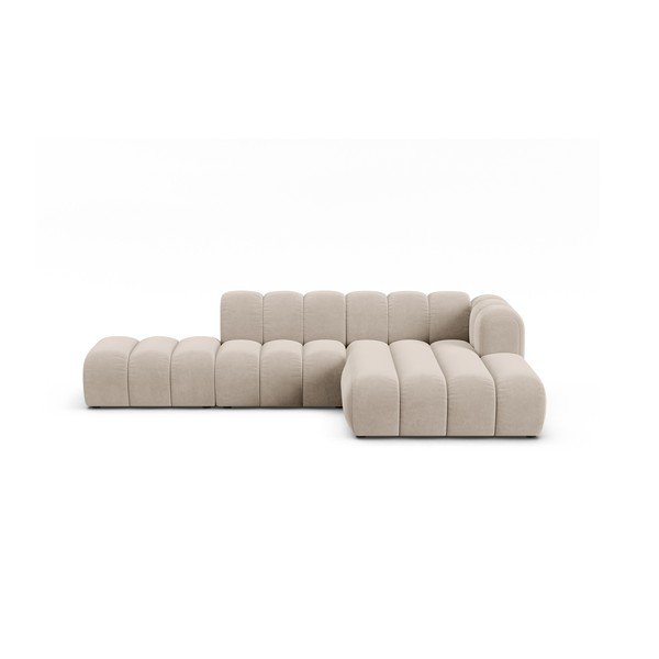 Divano angolare beige ad angolo destro Lupine - Micadoni Home