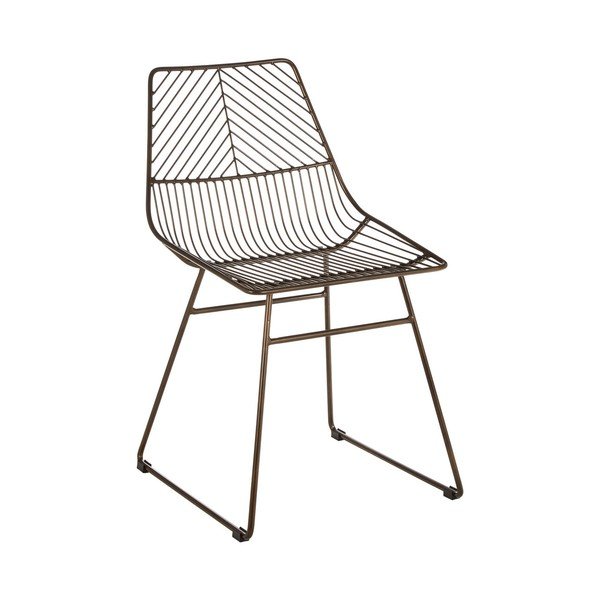 Sedia da pranzo color bronzo in metallo District – Premier Housewares