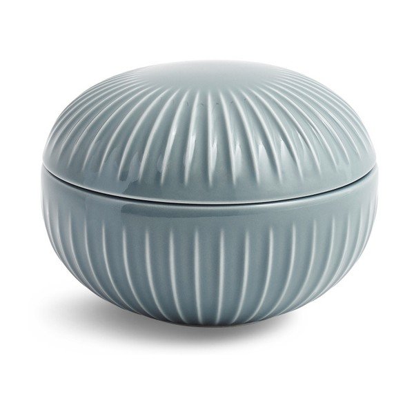 Šedá porcelánová dóza Kähler Design Hammershoi, ⌀ 11,5 cm