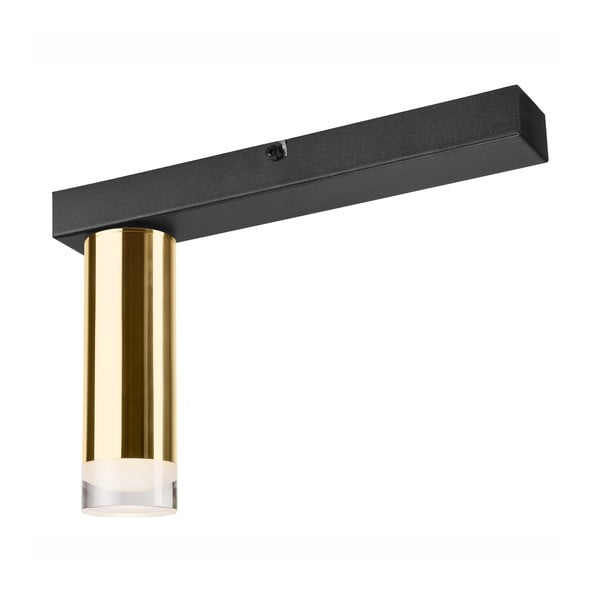 Lampada da soffitto in nero-oro Diego - LAMKUR