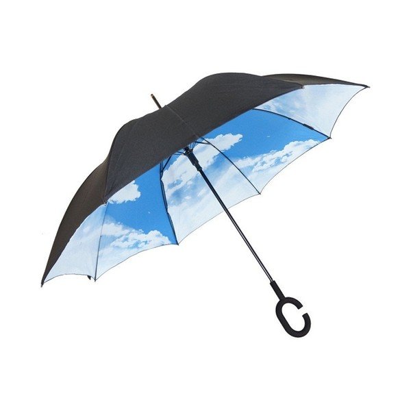 Modro-černý deštník Sky, ⌀ 110 cm