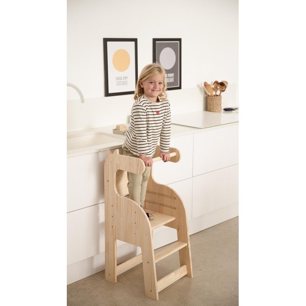 Sedia per bambini in pino massiccio Giraffe - Little Nice Things-image-3