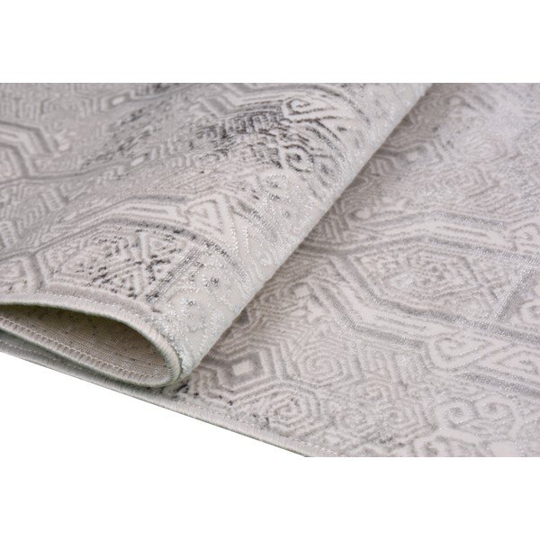 Tappeto lavabile grigio chiaro 160x230 cm Gri - Vitaus-image-2