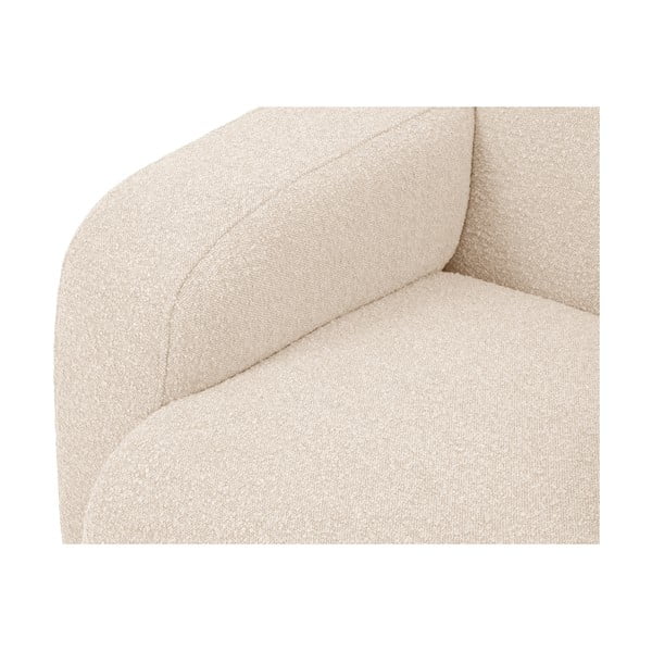Divano angolare beige in tessuto bouclé (angolo destro) Molino - Micadoni Home-image-1