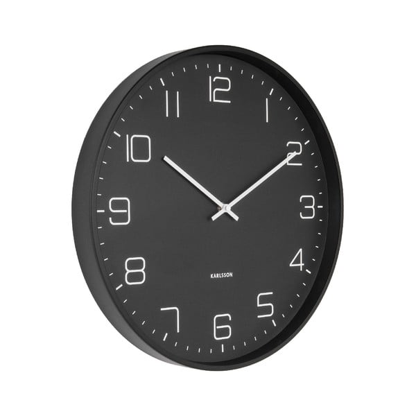 Orologio da parete nero , ø 40 cm Lofty - Karlsson-image-1
