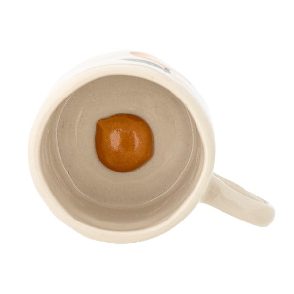 Tazza in gres bianco-arancio da 230 ml Agnes - Bloomingville Mini-image-2