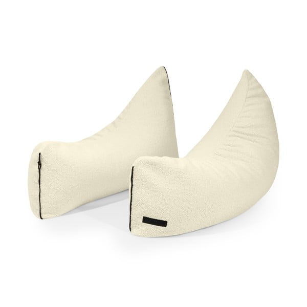 Pouf a sacco per bambini grigio chiaro con rivestimento in bouclé Clip Clap 90 – SLOWDOWN-image-3