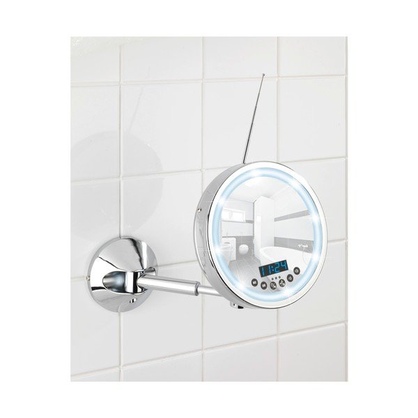 Nástěnné zvětšovací zrcadlo s LED světlem a rádiem Wenko Imperial-image-2