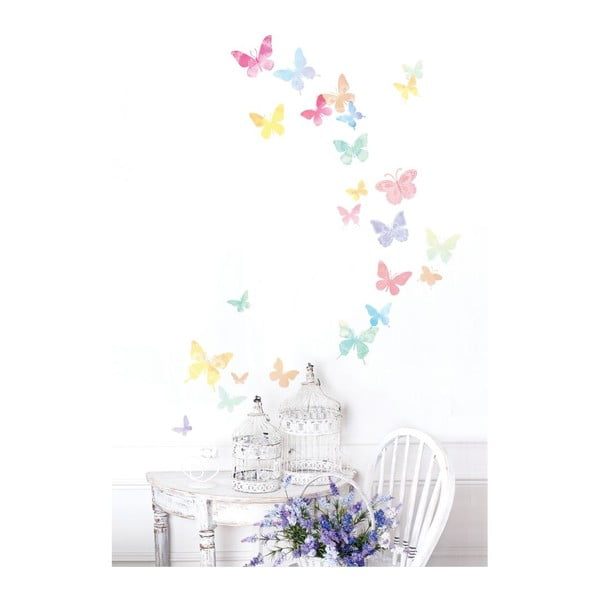 Set di 24 adesivi di farfalle artistiche - Ambiance-image-4
