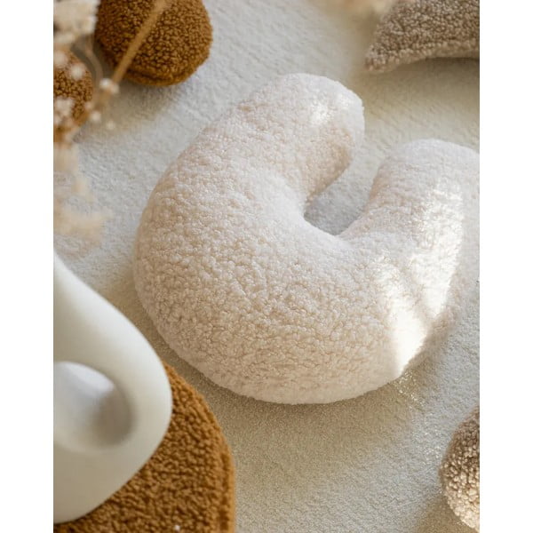 Cuscino per divano da bambini color crema con rivestimento in bouclé U – Wigiwama-image-2