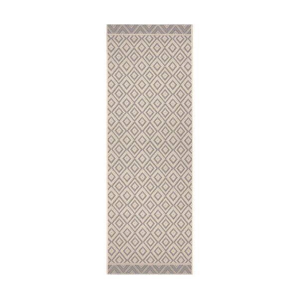 Runner da esterno beige-grigio Porto, 70 x 200 cm - Ragami