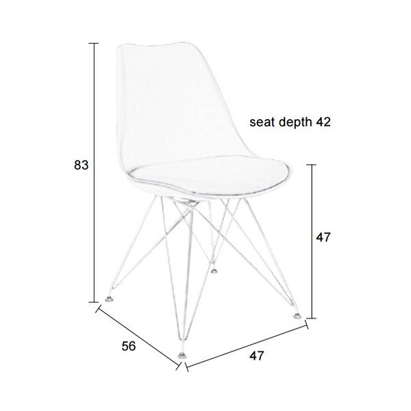 Sedia grigia Ozzy - White Label-image-2