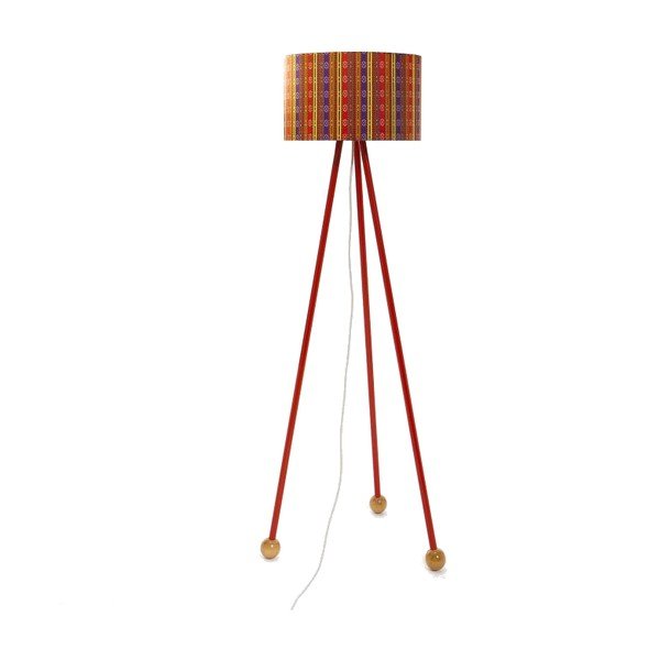 Stojací lampa Morello Folklor/Red
